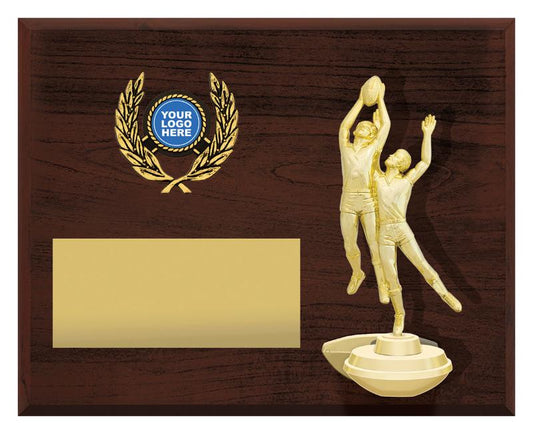 AR4142 Aussie Rules Podium Plaque - Landscape 20cm