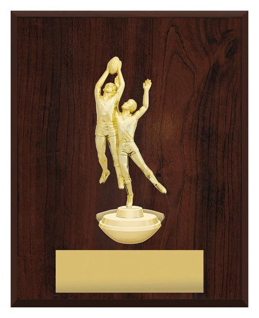 AR4143 Aussie Rules Podium Plaque - Portrait 25cm