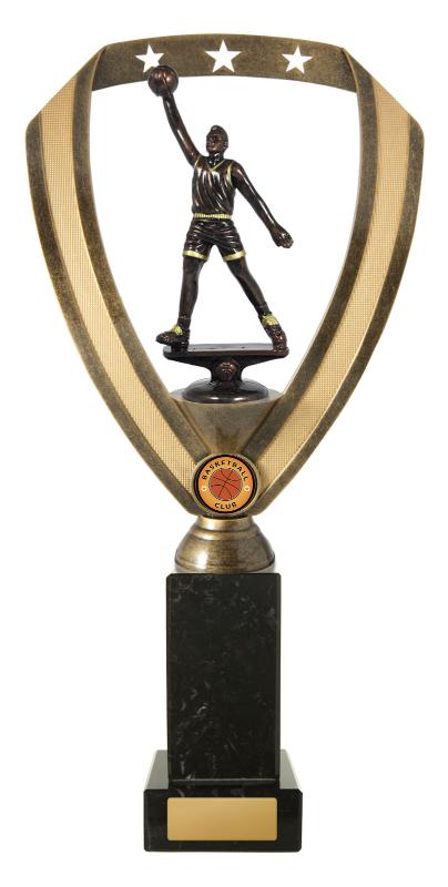 B24-1912 Backstand/Column/Basketball M. 35cm