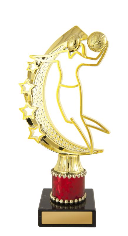 B24-2001 F.Basketball Fig. on Column 19.7cm