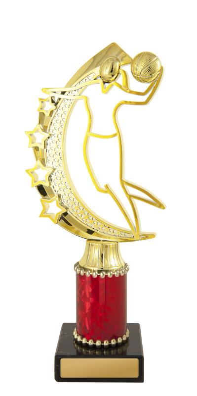 B24-2002 F.Basketball Fig. on Column 22.2cm