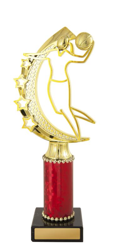B24-2003 F.Basketball Fig. on Column 24.7cm