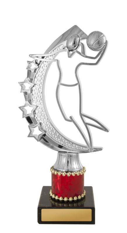B24-2005 F.Basketball Fig. on Column 19.7cm