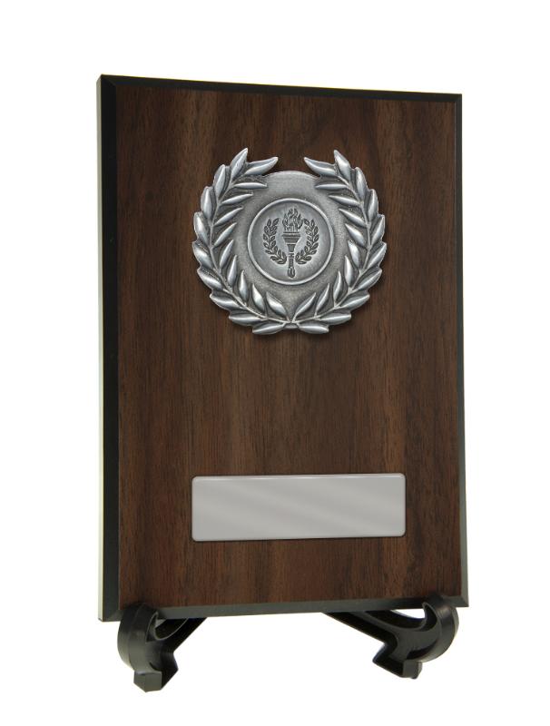 B24-4002 Plaque with Metal Trims 15.5cm