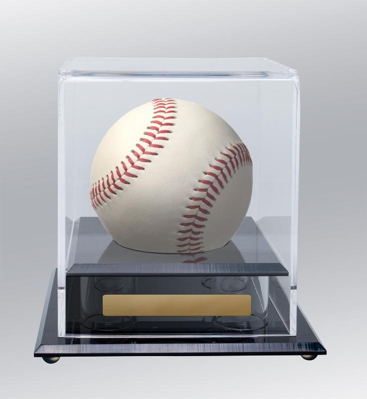 BALL1 Acrylic Ball holder Square small 12.2cm