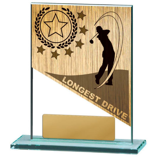 BG01A-PS10LD Golf Theme on Glass 13cm