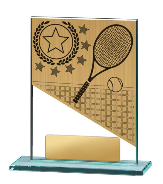 BG01A-PS12A Tennis Theme on Glass 13cm
