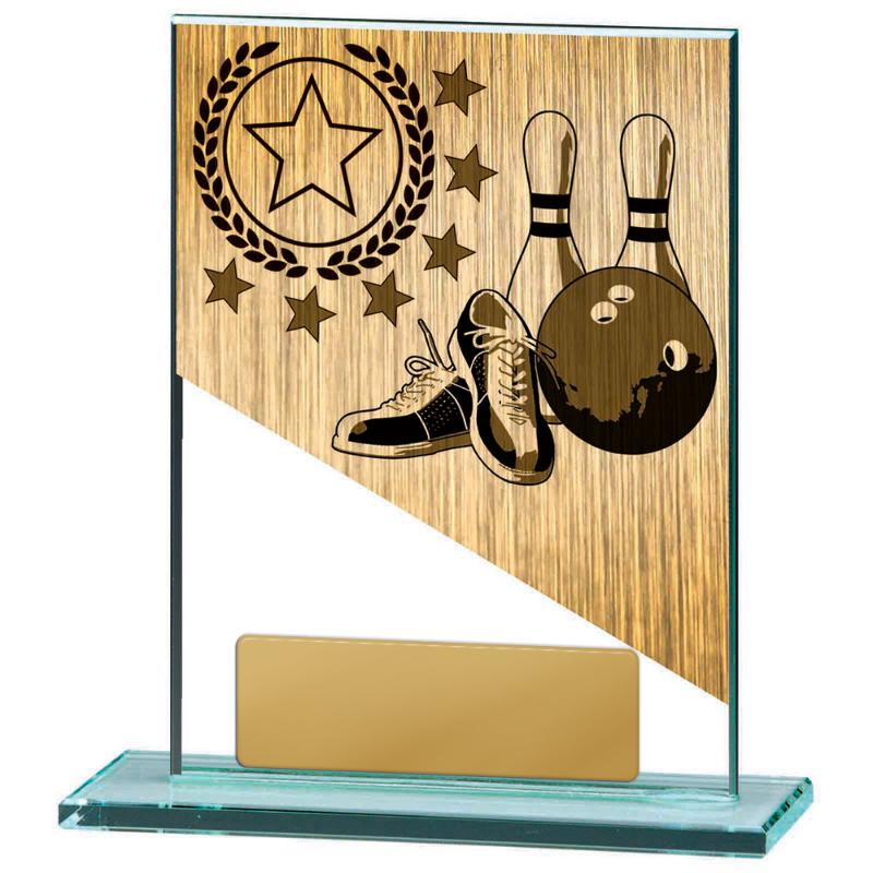 BG01A-PS21A Tenpin Theme on Glass 13cm