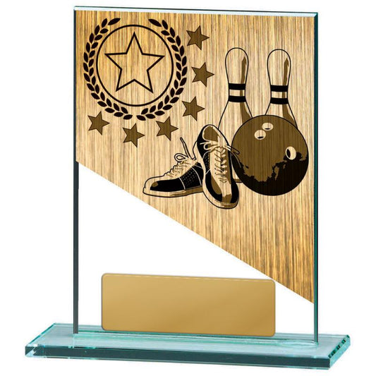 BG01A-PS21A Tenpin Theme on Glass 13cm