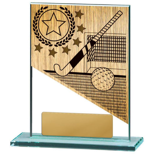 BG01A-PS24A Hockey Theme on Glass 13cm