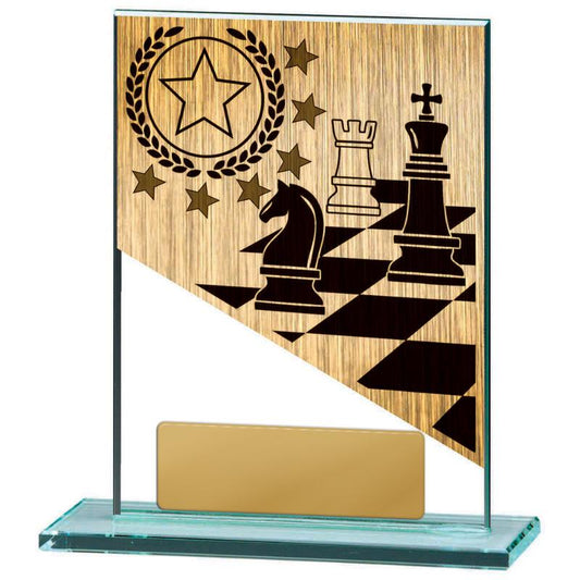 BG01A-PS43A Chess Theme on Glass 13cm