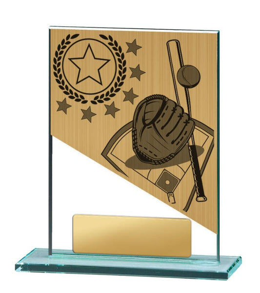BG01A-PS5A Baseball Theme on Glass 13cm