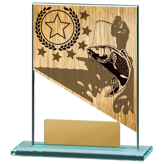 BG01A-PS85A Fishing Theme on Glass 13cm