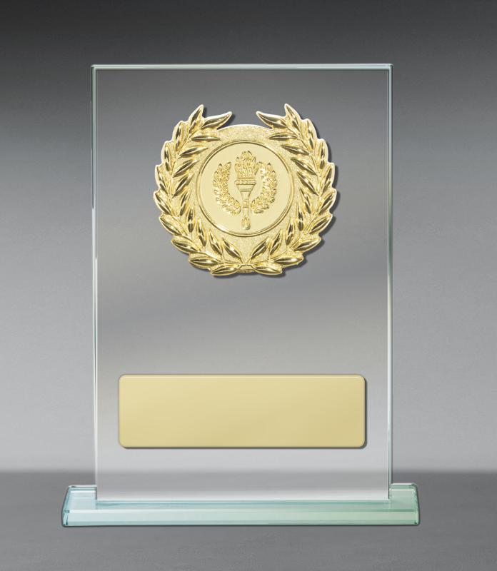 BG01B-3782GVP Metal Trim on Glass 15cm