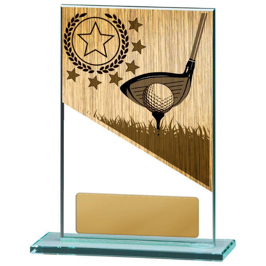 BG01B-PS10A Golf Theme on Glass 15cm