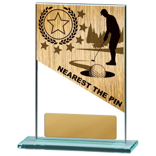 BG01B-PS10NTP Golf Theme on Glass 15cm
