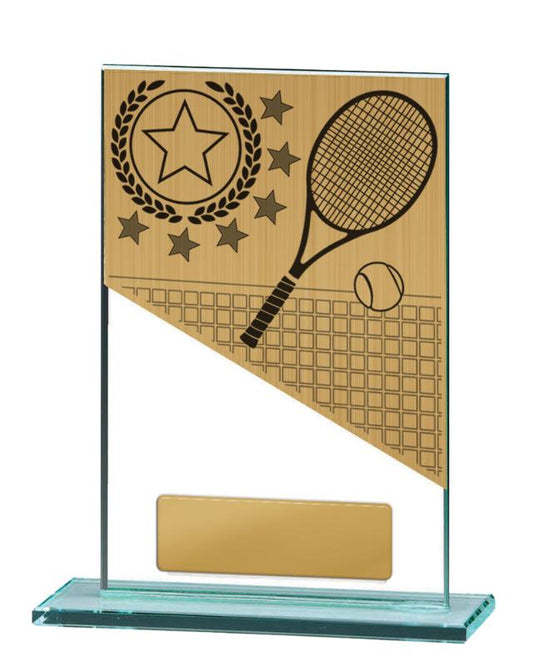 BG01B-PS12A Tennis Theme on Glass 15cm