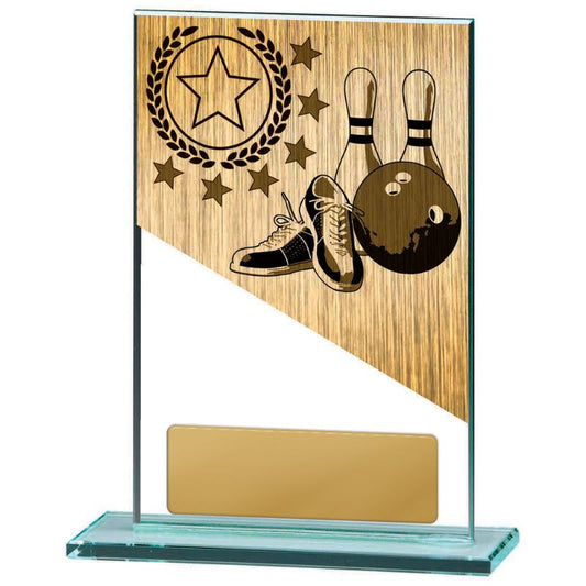 BG01B-PS21A Tenpin Theme on Glass 15cm