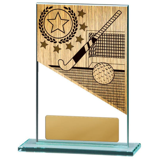 BG01B-PS24A Hockey Theme on Glass 15cm