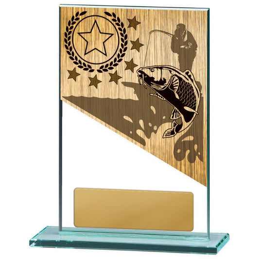 BG01B-PS85A Fishing Theme on Glass 15cm
