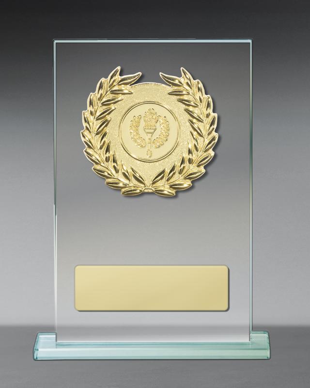 BG01C-3783GVP Metal Trim on Glass 17cm