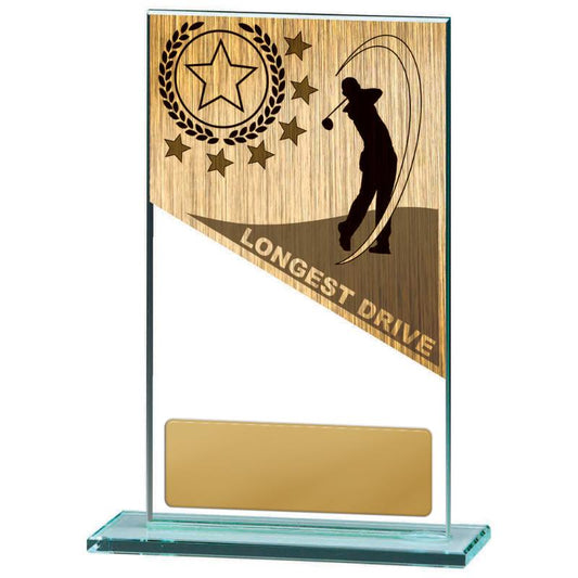 BG01C-PS10LD Golf Theme on Glass 17cm
