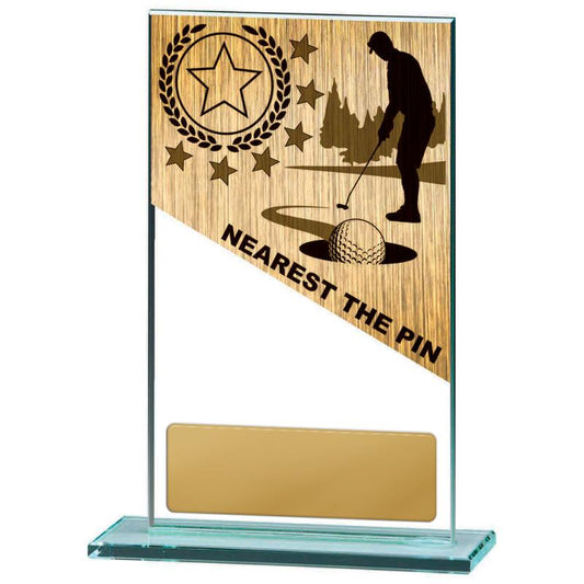 BG01C-PS10NTP Golf Theme on Glass 17cm