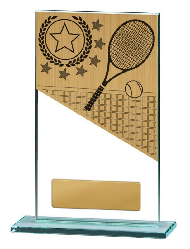 BG01C-PS12A Tennis Theme on Glass 17cm