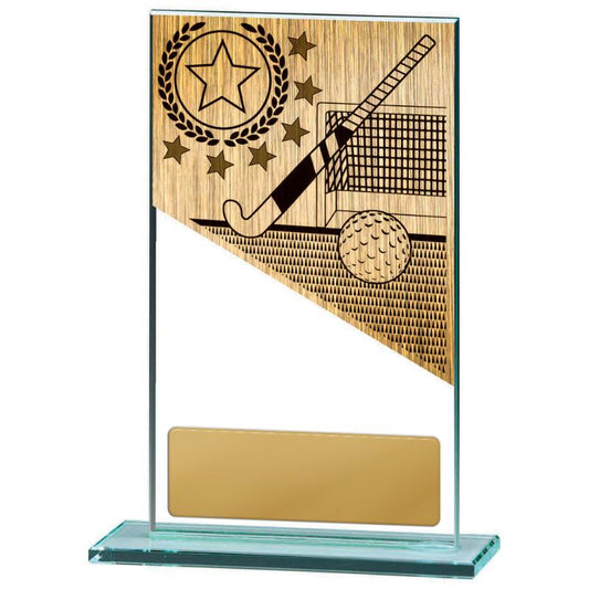 BG01C-PS24A Hockey Theme on Glass 17cm