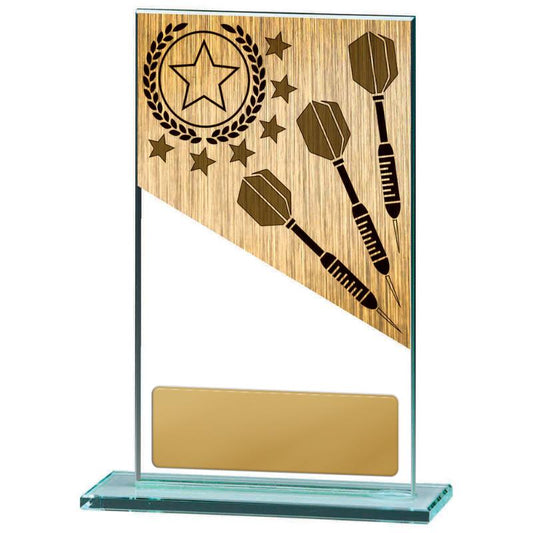 BG01C-PS26A Darts Theme on Glass 17cm