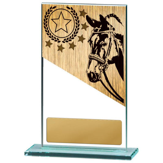 BG01C-PS29A Horses Theme on Glass 17cm
