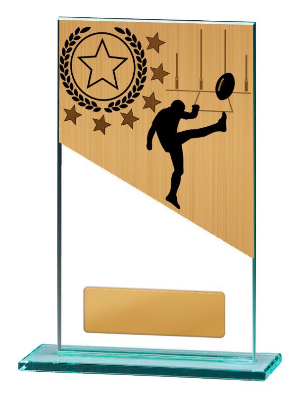 BG01C-PS3A Aussie Rules Theme on Glass 17cm