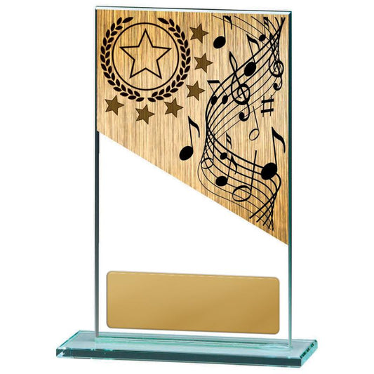 BG01C-PS44A Music Theme on Glass 17cm