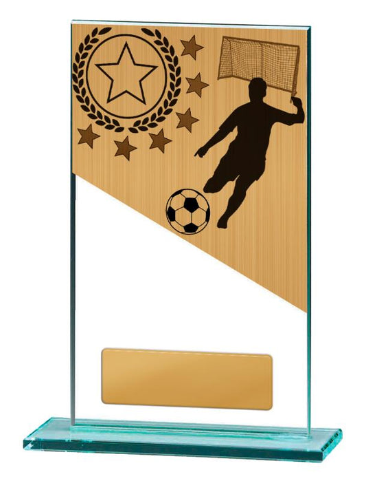 BG01C-PS9A Football Theme on Glass 17cm