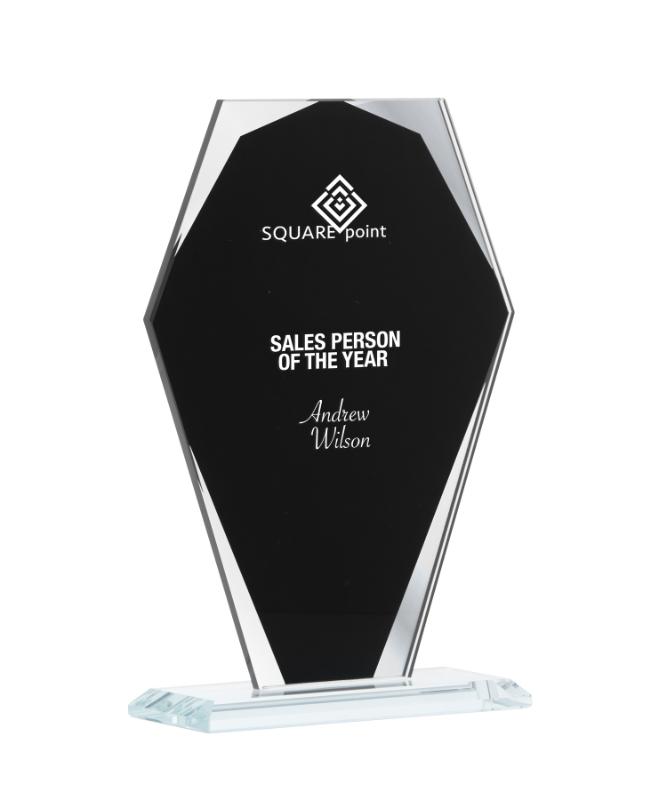 BSM04B Black Silver Mirror 19cm