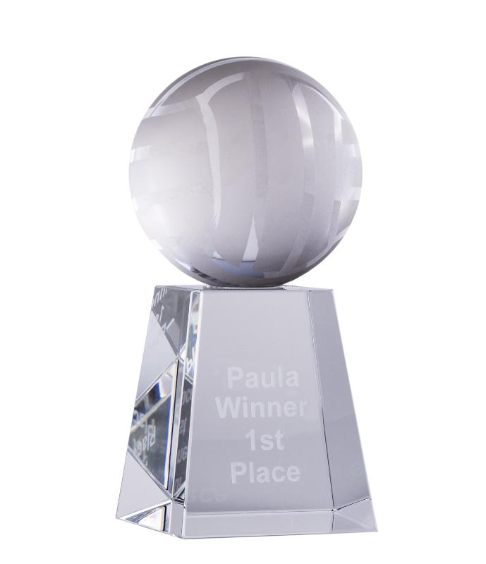 CA-8A Crystal Netball on Stand 13.8cm