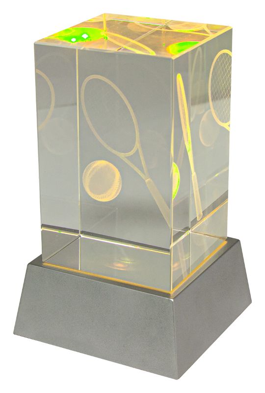 CBLH822 Tennis Light Up Crystal 11cm