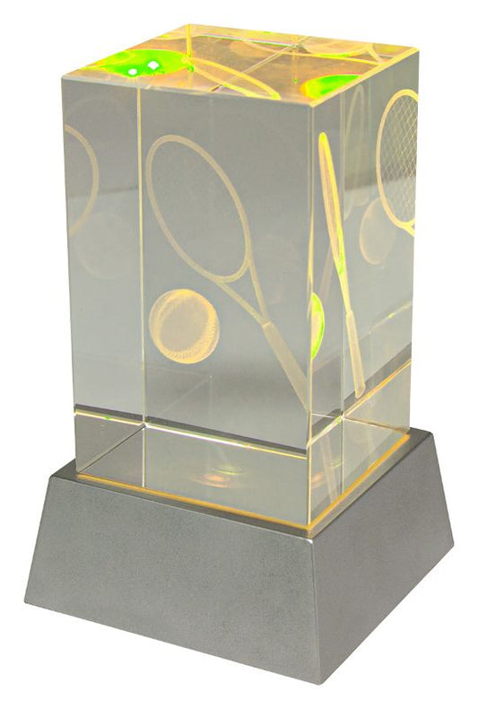 CBLH822 Tennis Light Up Crystal 11cm