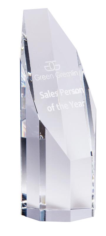 CR04A Crystal Clarity Series- 8 sided face cube 16.5cm