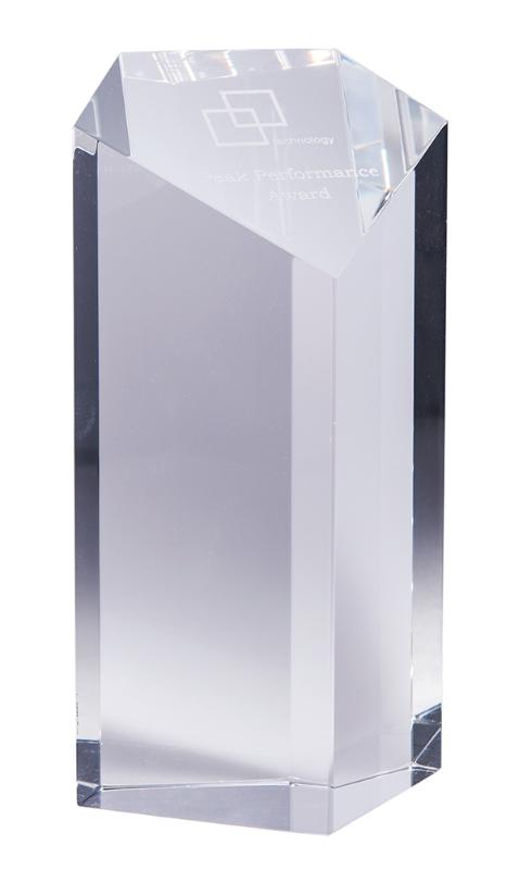 CR05A Crystal Clarity Series- 5 sided superman cube 15cm