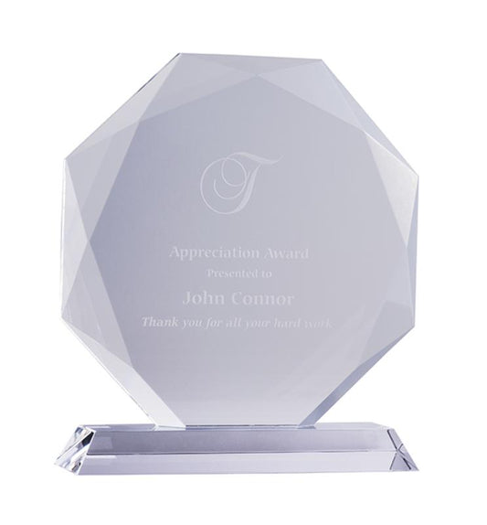 CR08A Crystal Octagon 20cm