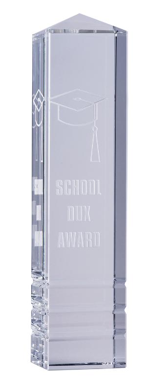 CR09C Crystal Peaked Tower 22.5cm