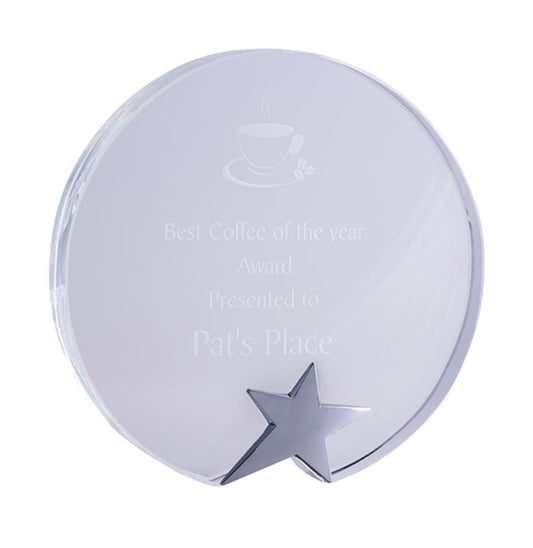 CR13C Crystal Rounded Star 20cm