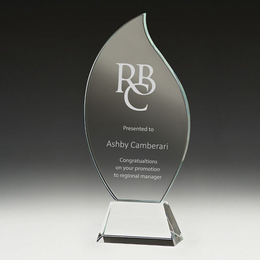 CT586A Glass Levity Award 21.5cm