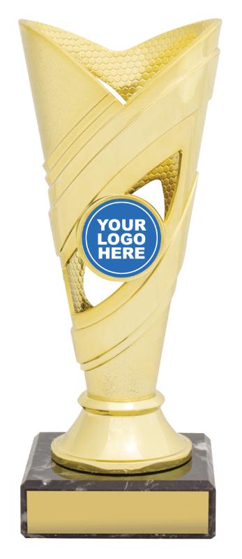 DF4277 Dance Curve Cups - Gold 17cm