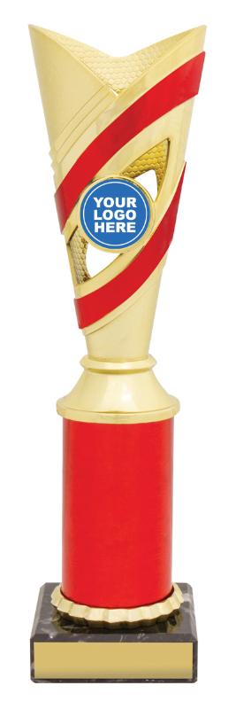 DF4290 Dance Curve Cups - Gold / Red 25cm