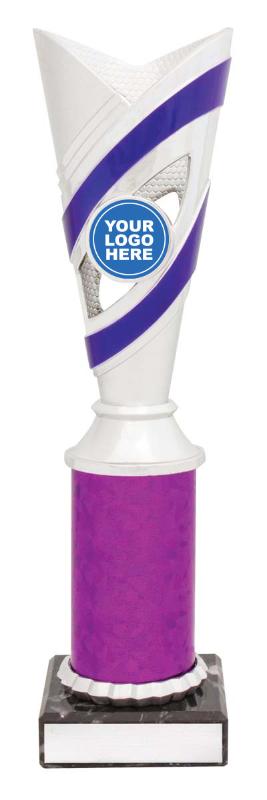 DF4310 Dance Curve Cups - Silver / Purple 25cm