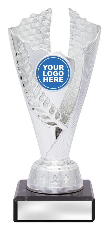 DF4322 Dance Spirit Cups - Silver / Pink 17.5cm