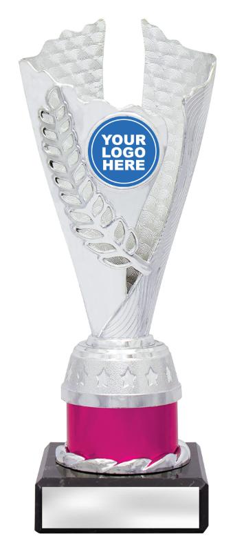 DF4323 Dance Spirit Cups - Silver / Pink 20cm