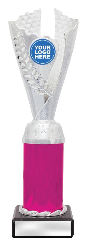 DF4325 Dance Spirit Cups - Silver / Pink 25cm
